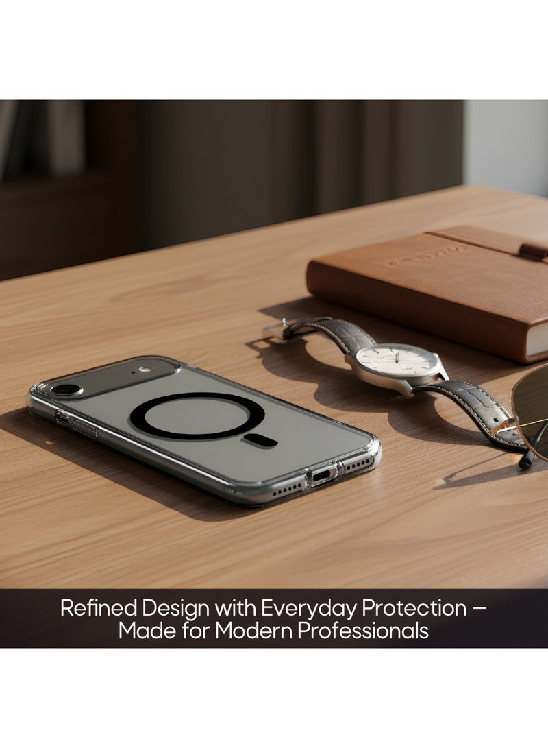 Aztech Original Case for  iPhone 17 Air  Case Clear Fiber MagSafe Case for iPhone 17 Air | Slim Transparent Protective Cover with Strong Magnetic Lock, Shockproof TPU, Scratch Resistant Back, Camera Protection – Black - Image 3